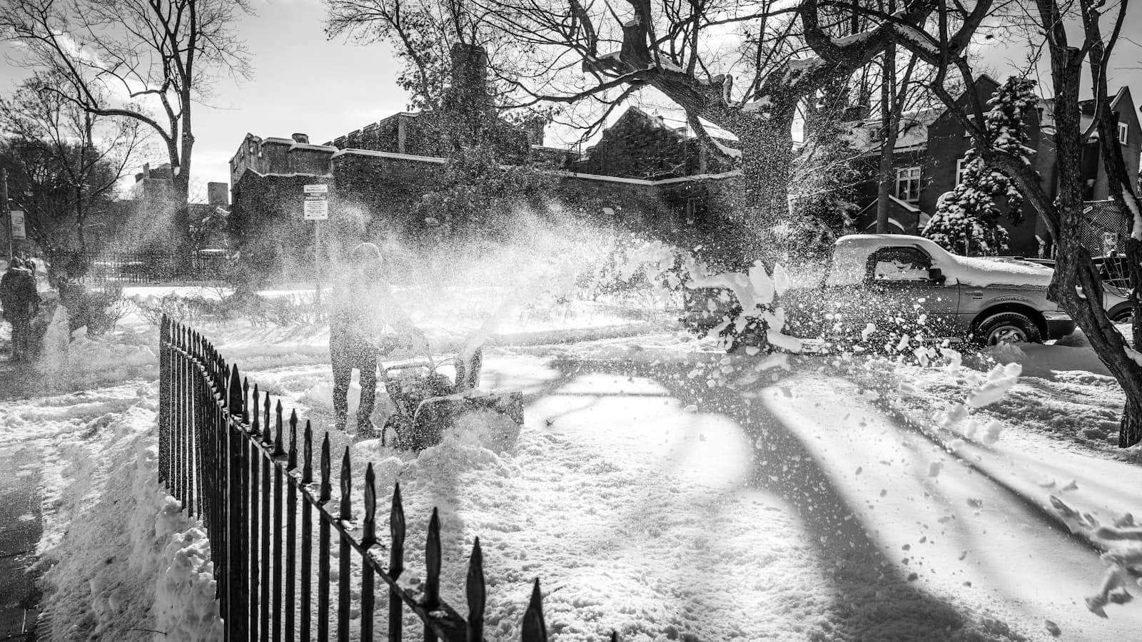 Residential snow removal service